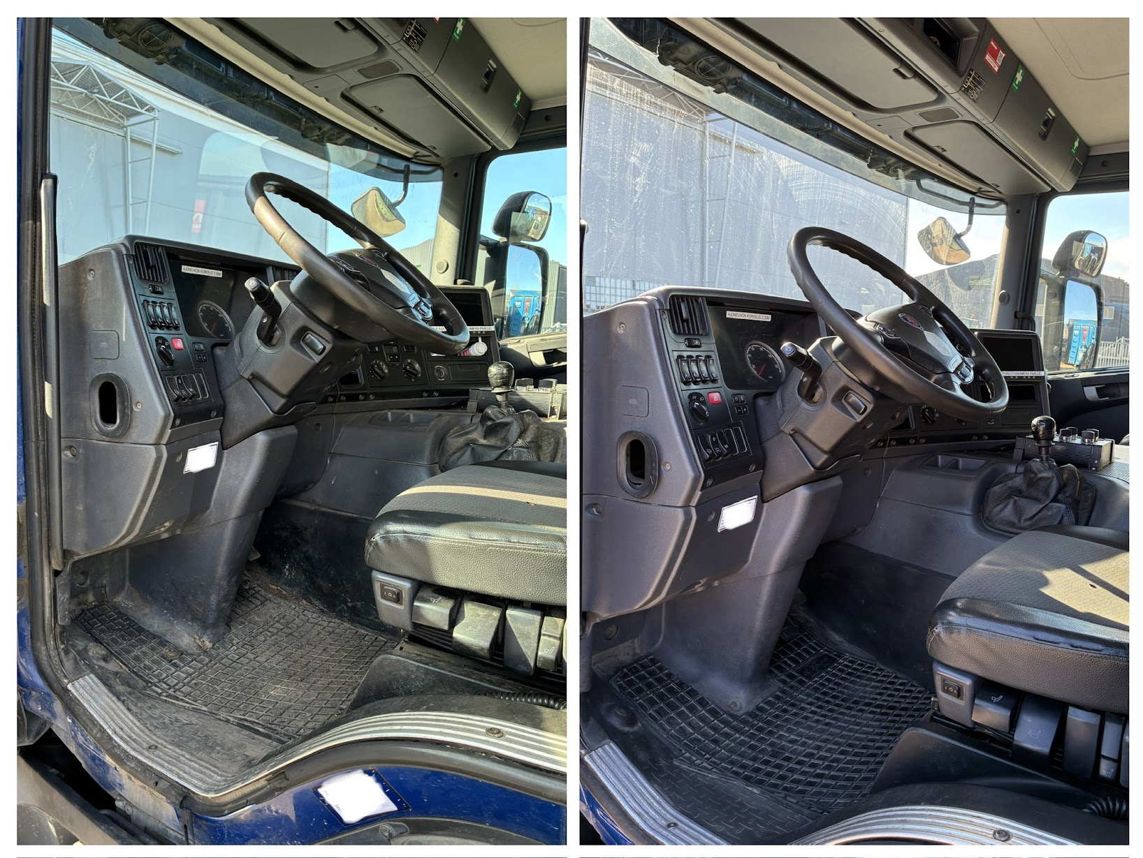 Puhdistamme myös kuorma-autot ja muut työkoneet